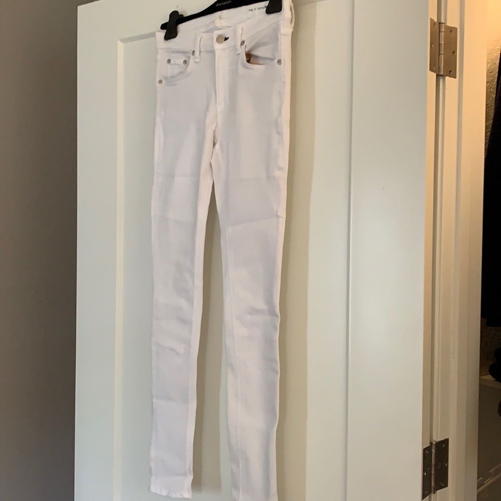 RAG AND BONE JEANS, SIZE 27, WHITE SKINNY